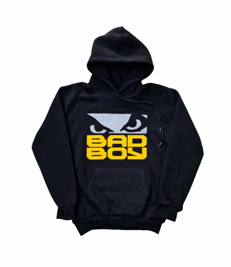 BAD BOY Logo yellow FOuTER KOuKOuLA - black